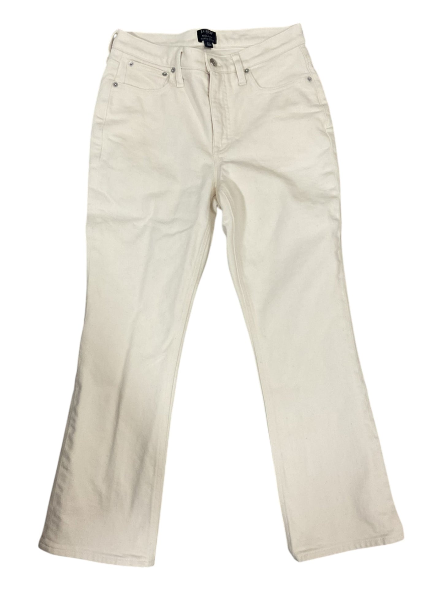 Jeans Flared By J. Crew In Cream, Size:4