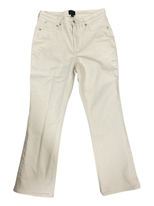 Jeans Flared By J. Crew In Cream, Size:4