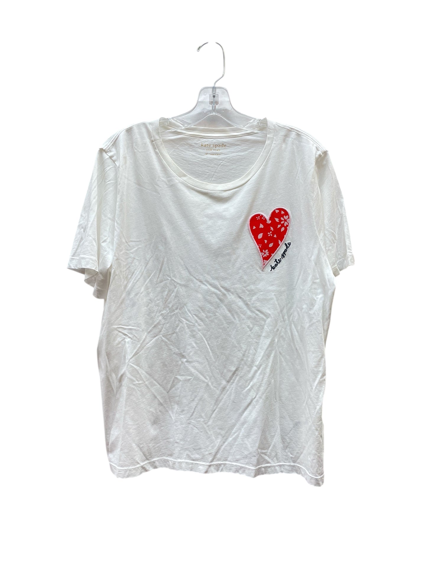 Top Ss Designer By Kate Spade In White, Size:Xl