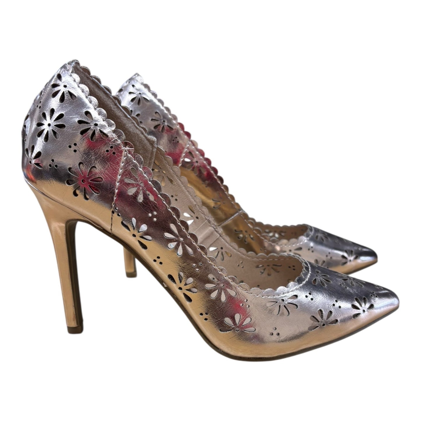 Shoes Heels Stiletto By Lc Lauren Conrad In Gold, Size:8