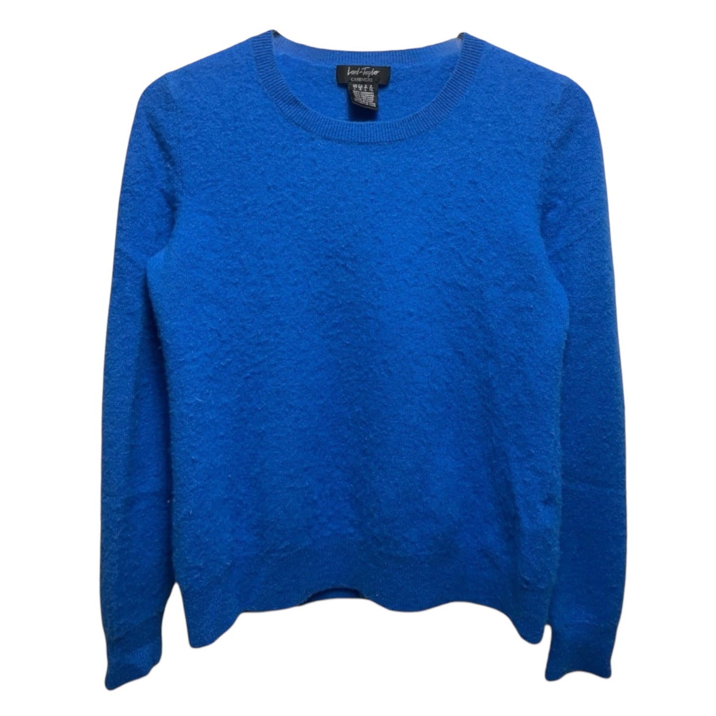 Crew Neck Cashmere Sweater By Lord And Taylor In Blue, Size: L