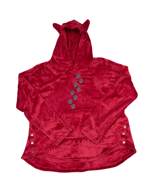 Sweatshirt Hoodie By Clothes Mentor In Red, Size:1X