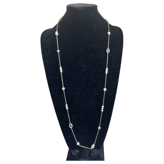 Necklace Other By Tommy Bahama In Silver & White