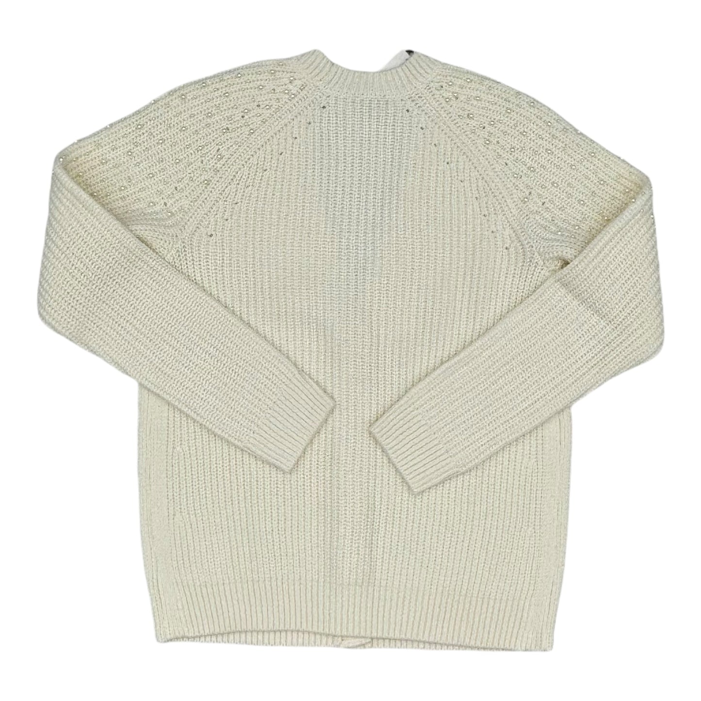 Sweater Cardigan By Talbots In Cream, Size:S