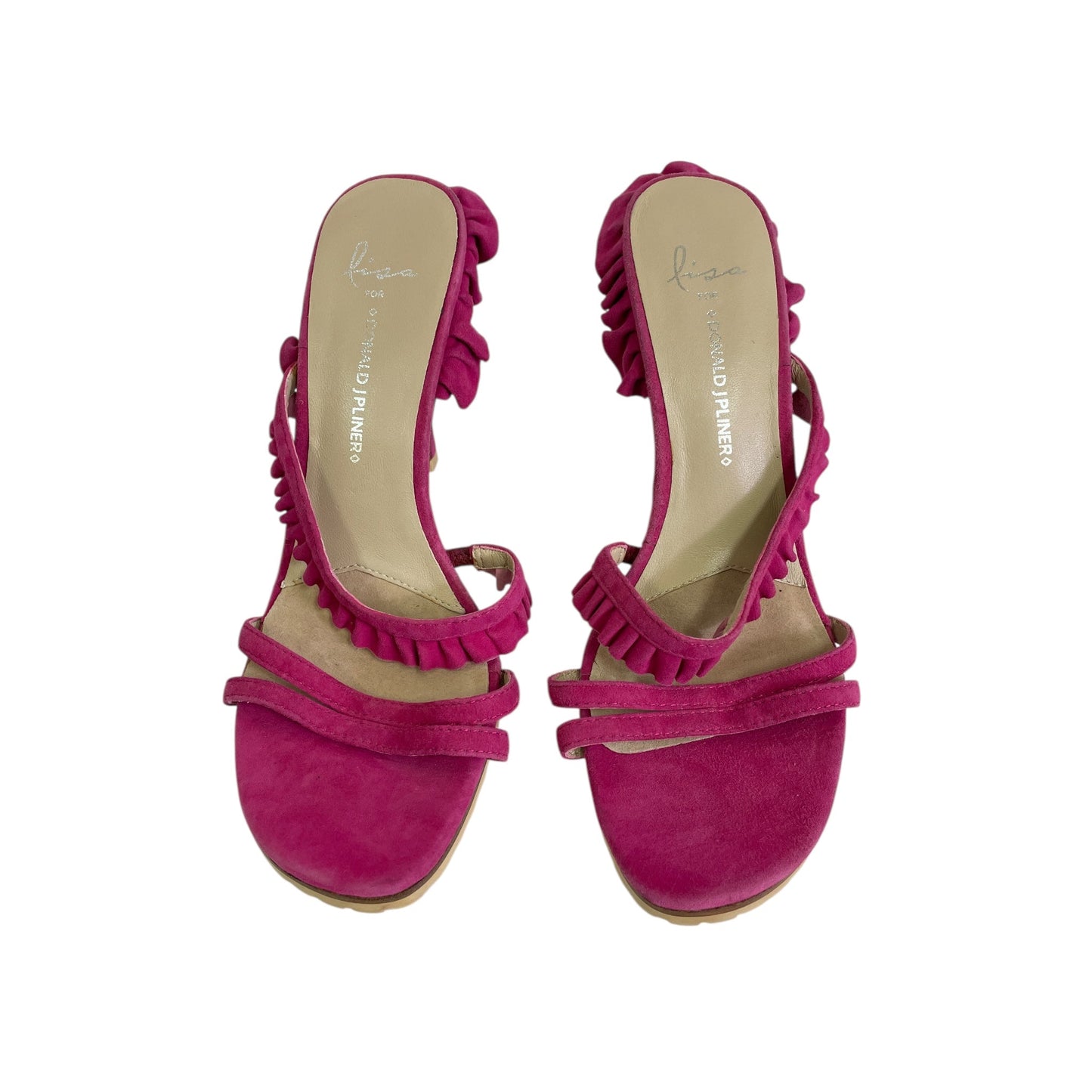 Sandals Heels Stiletto By Donald Pliner In Pink, Size:8