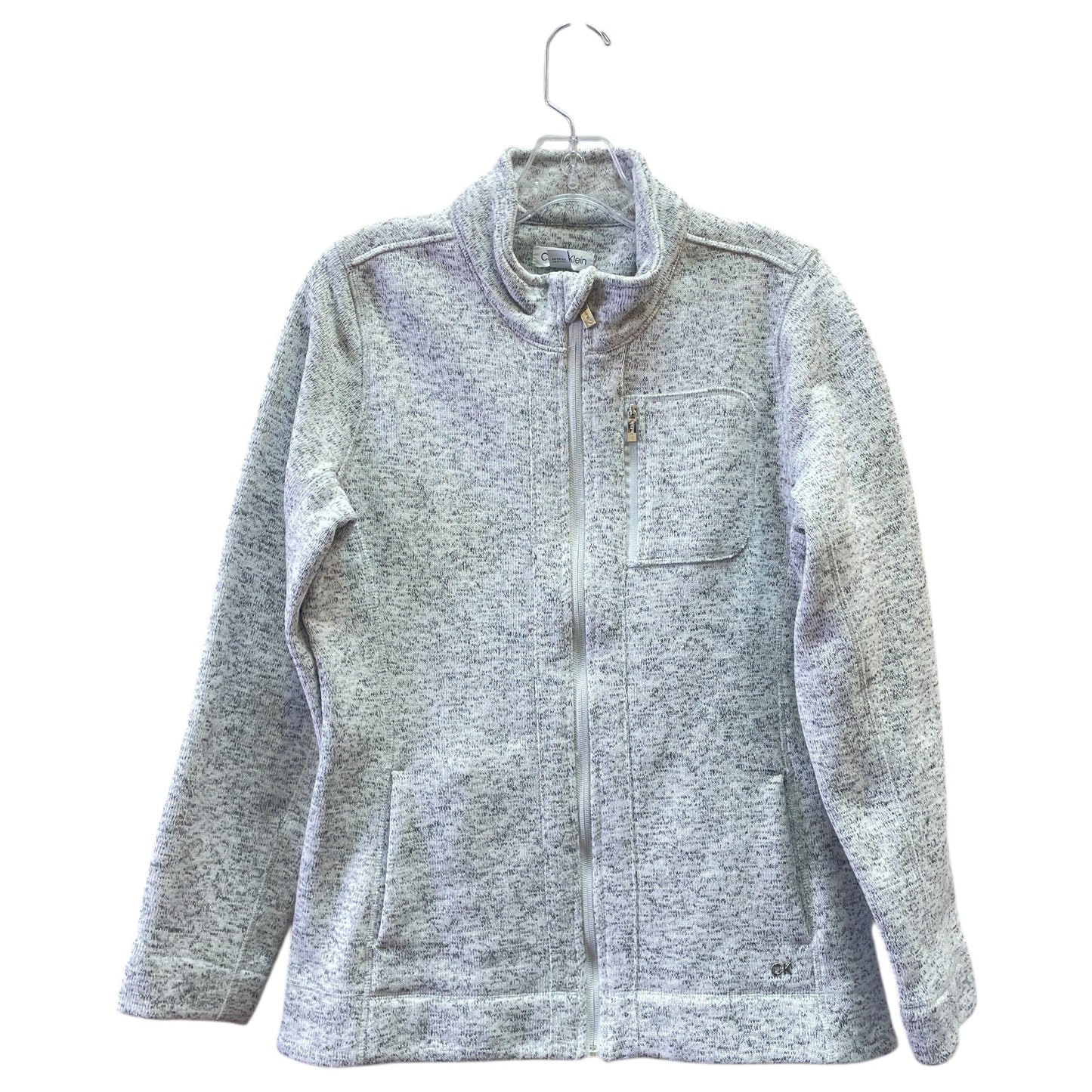 Jacket Fleece By Calvin Klein In Grey, Size:M
