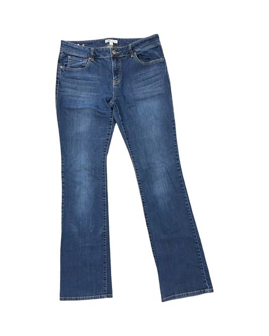Jeans Boot Cut By Cabi In Blue Denim, Size:12