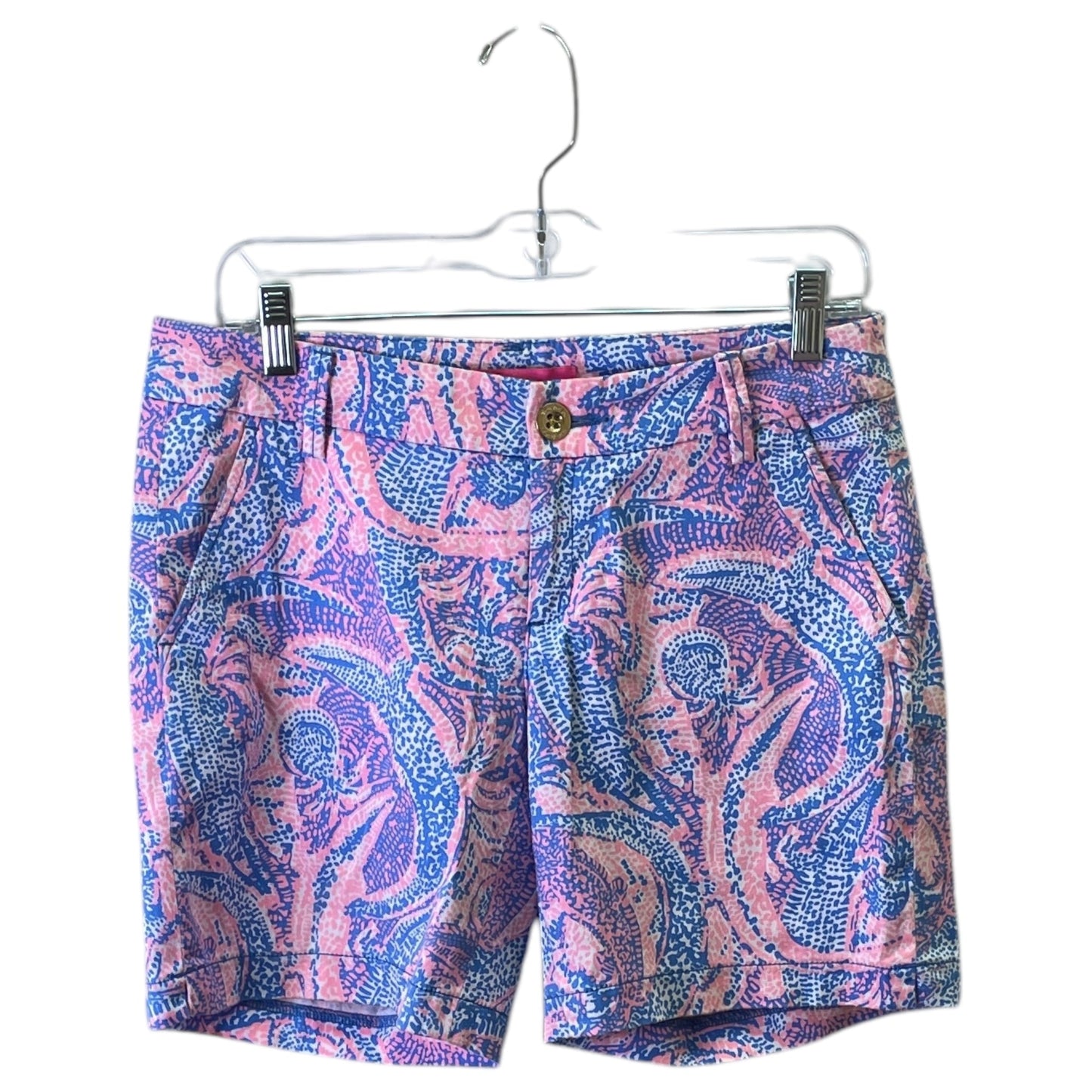 Shorts Designer By Lilly Pulitzer In Blue & Pink, Size:S