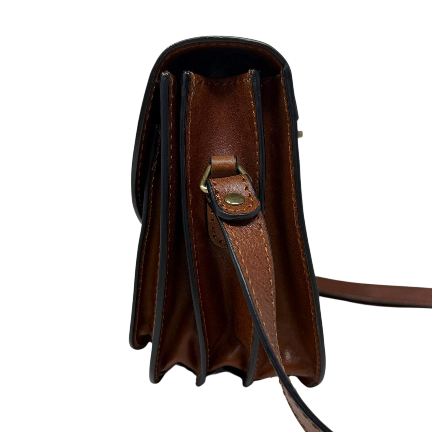 Sybille Vachetta Leather Crossbody Bag By Gianni Conti, Size: Medium