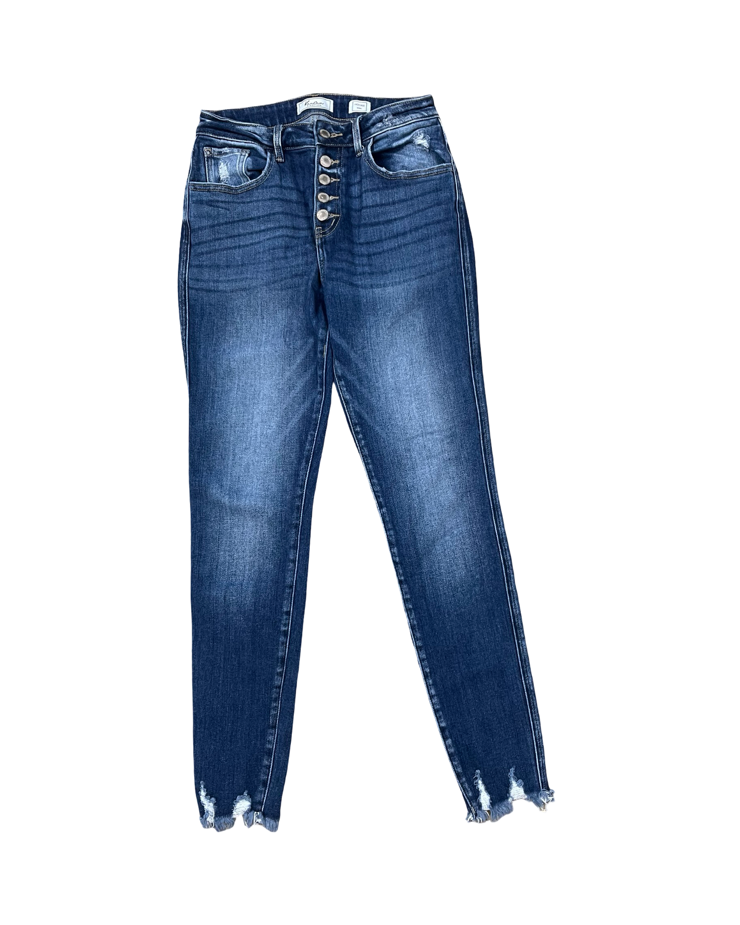 Jeans Skinny By Kancan In Blue Denim, Size:4
