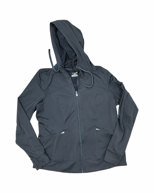 Athletic Jacket By Exertek In Black, Size:L