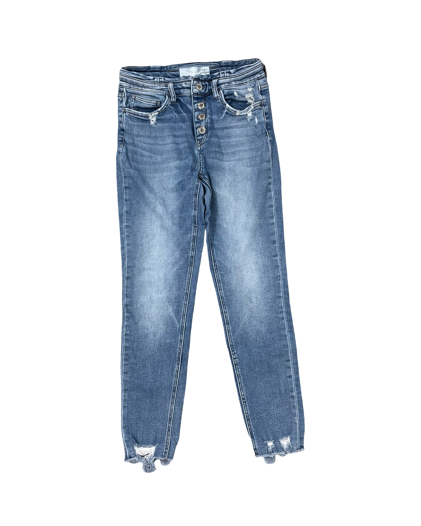 Jeans Skinny By Clothes Mentor In Blue Denim, Size:4