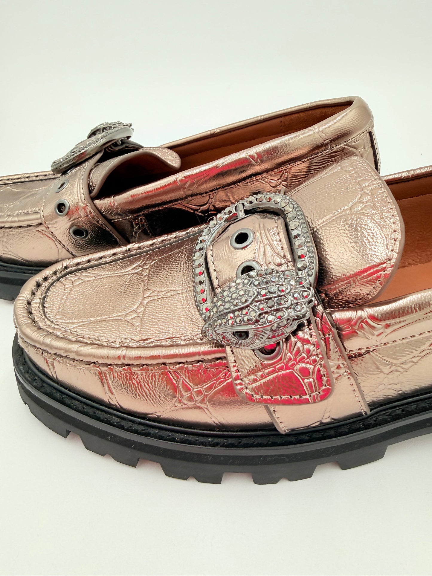 Shoes Designer By Kurt Geiger In Grey, Size: 9