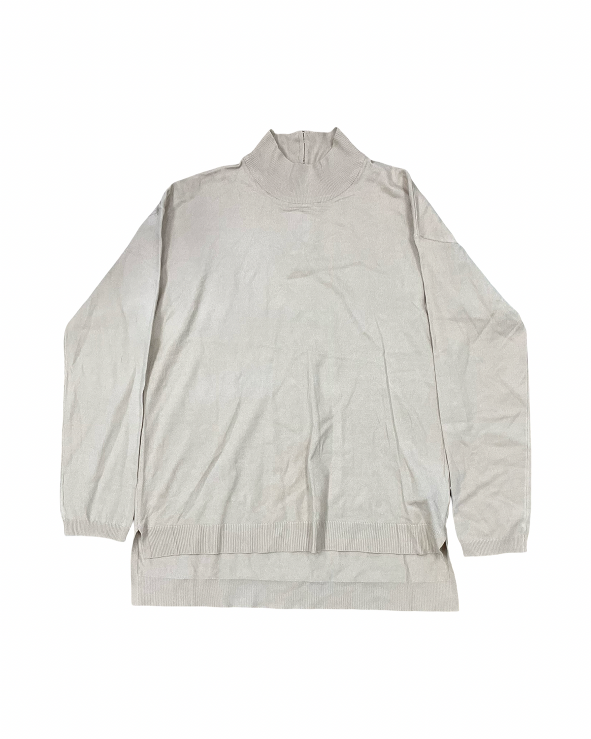 Sweater By Joan Vass In Tan, Size:L