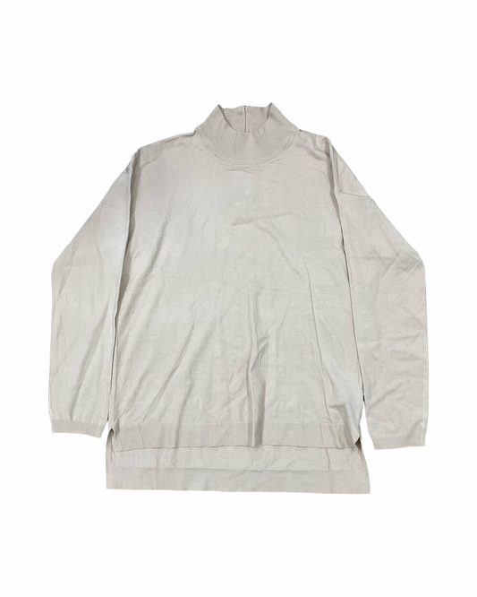Sweater By Joan Vass In Tan, Size:L