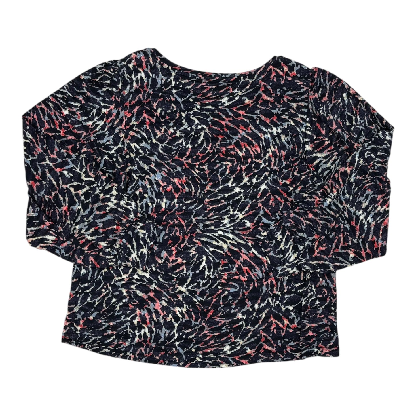 Top Ls By Nic + Zoe In Navy, Size:Lp