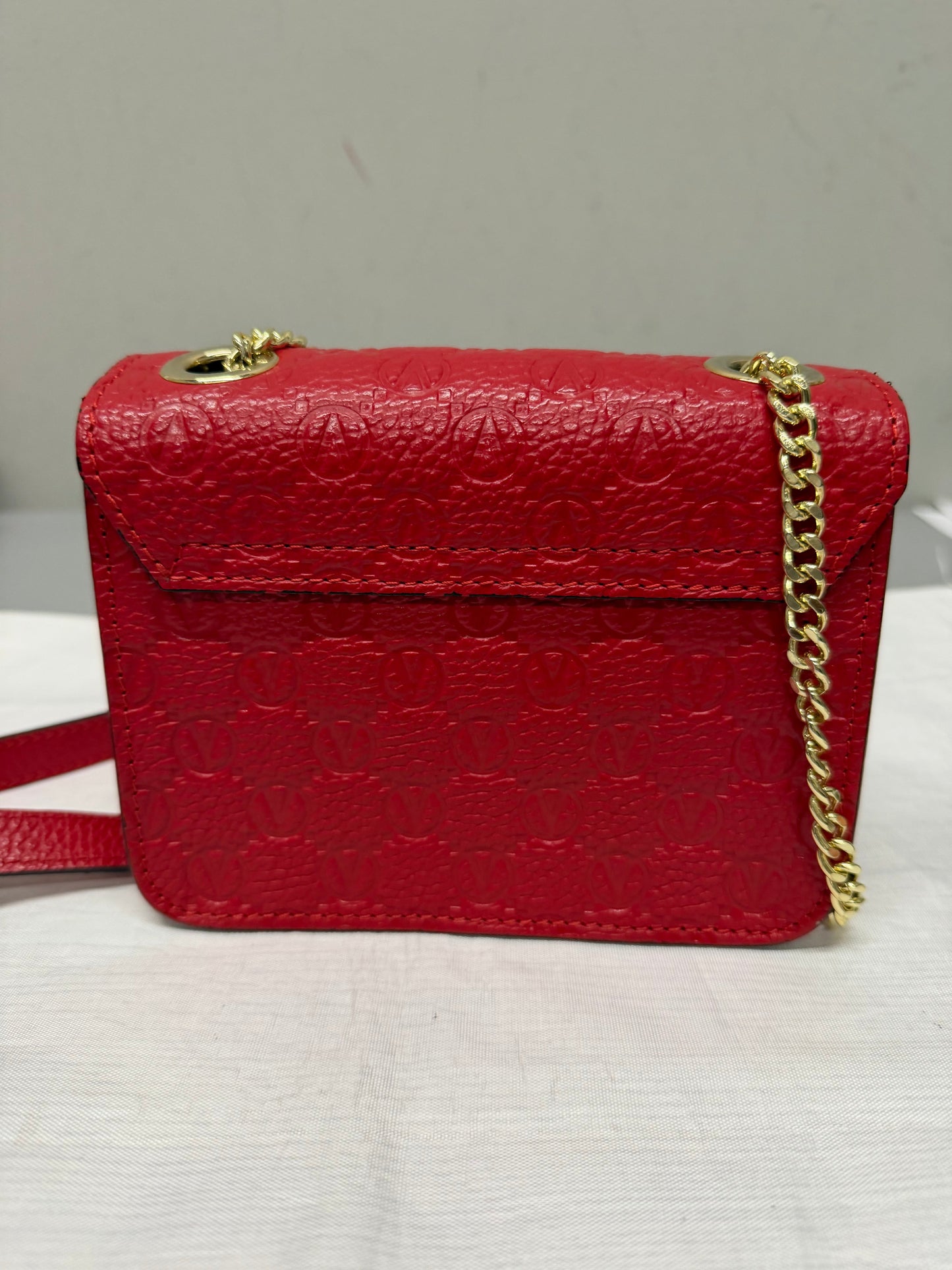 Crossbody Designer By Valentino-Mario In Red, Size:Small
