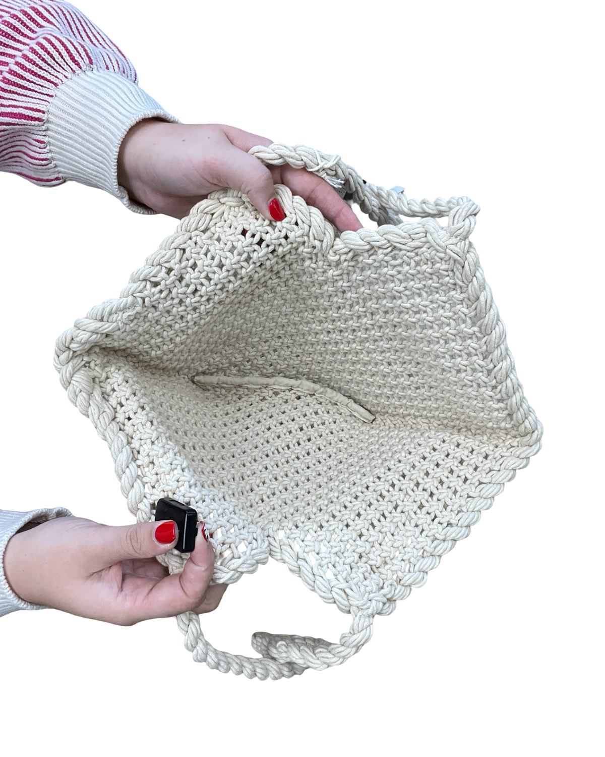 Handbag By Universal Thread In Cream, Size:Small