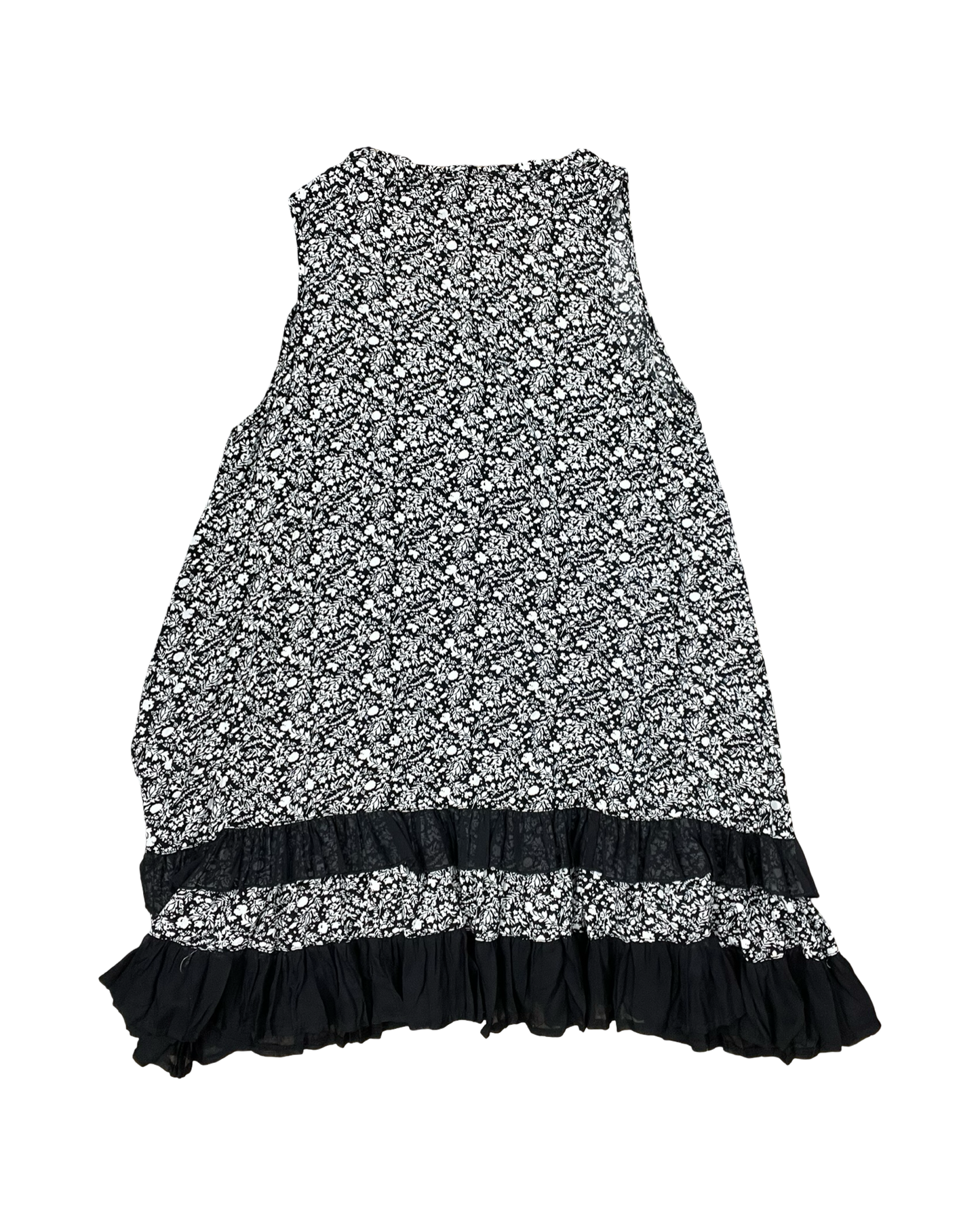 Dress Casual Midi By Papillion In Black & Cream, Size:Xl