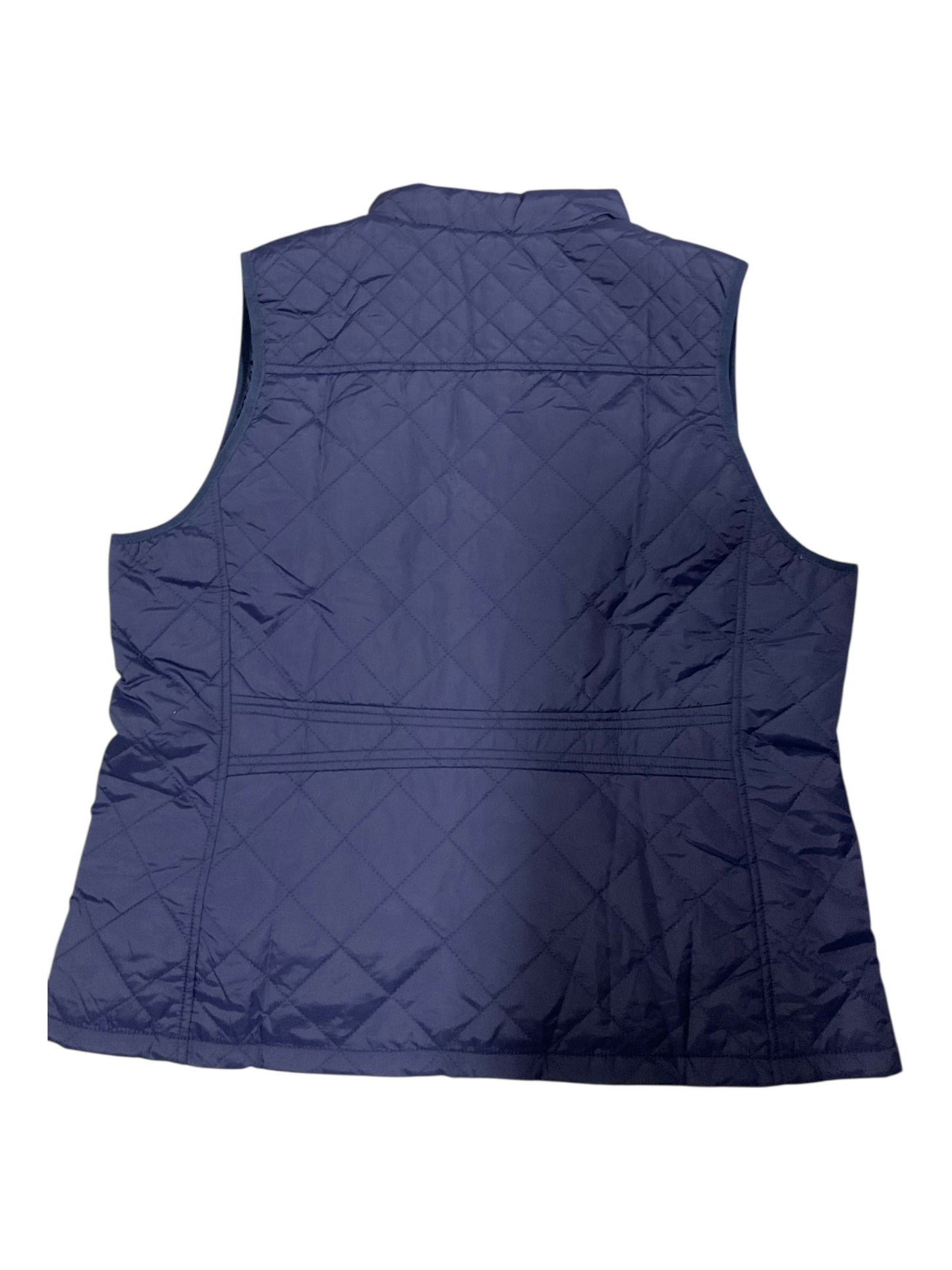 Vest Puffer & Quilted By Clothes Mentor In Navy, Size:Xl
