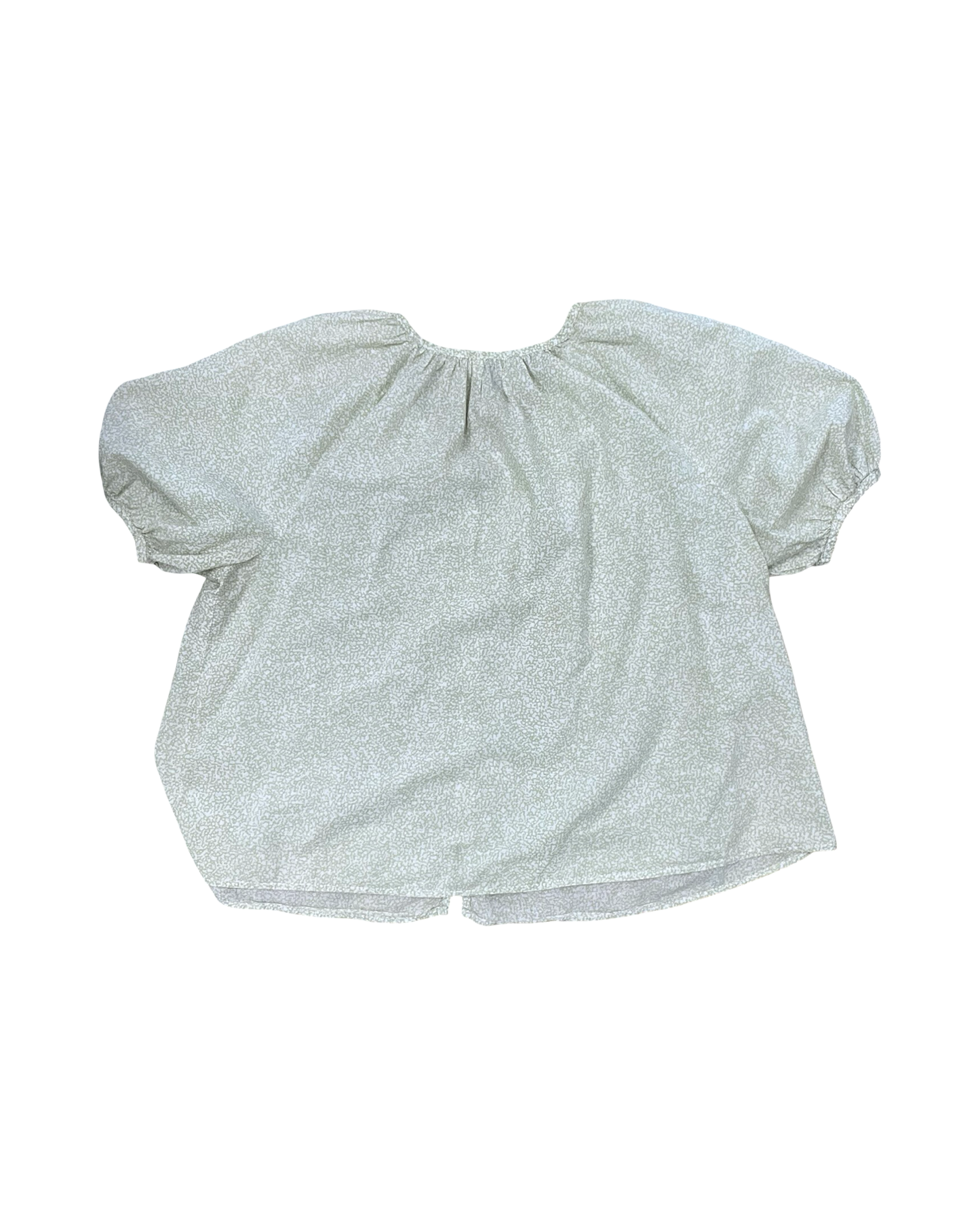 Blouse Ss By Universal Thread In Green & White, Size:L
