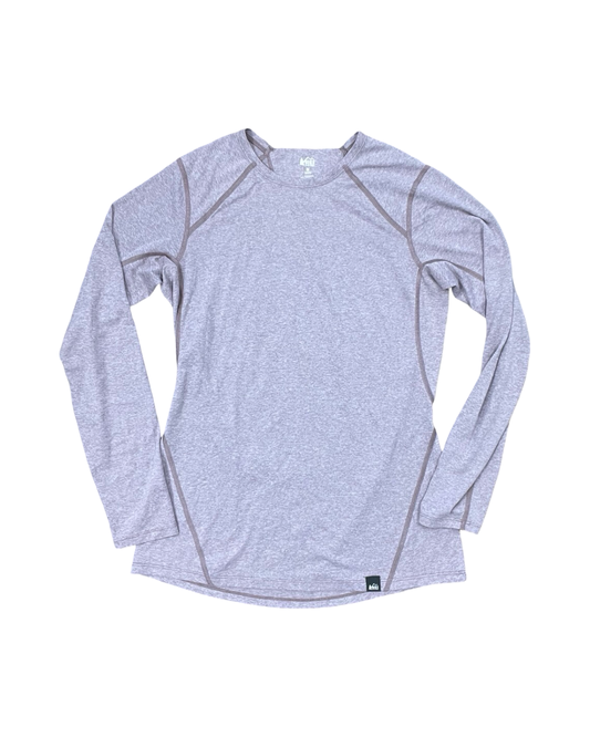 Athletic Top Ls Collar By Rei In Purple, Size:M