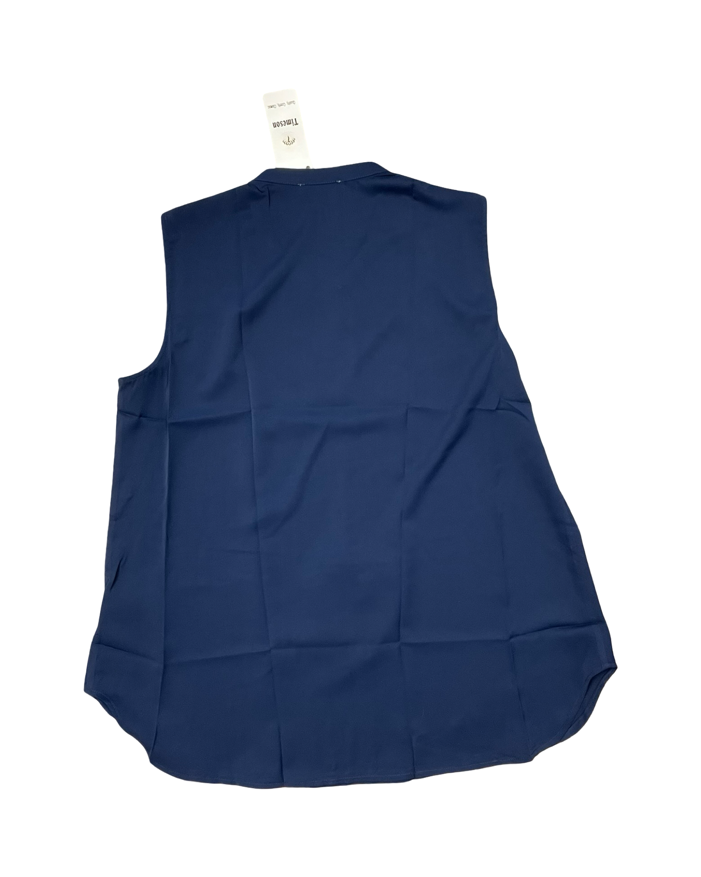 Top Sleeveless By Timeson In Navy, Size:Xl