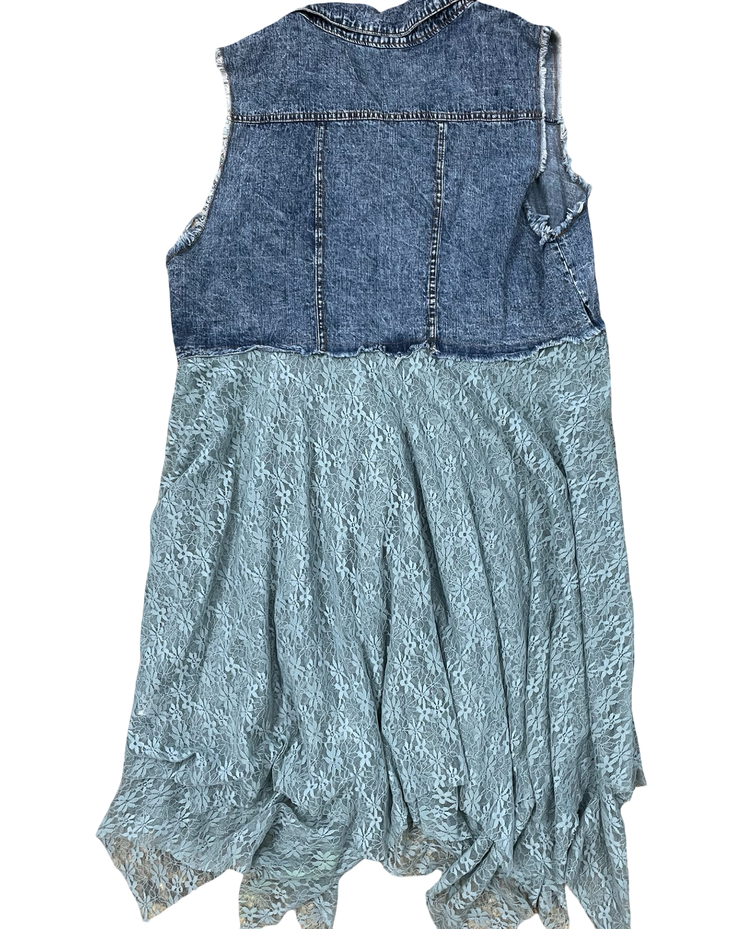 Cardigan By Clothes Mentor In Blue & Green, Size:2X