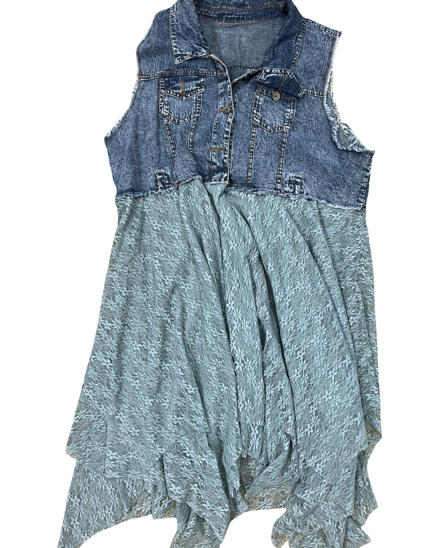 Cardigan By Clothes Mentor In Blue & Green, Size:2X