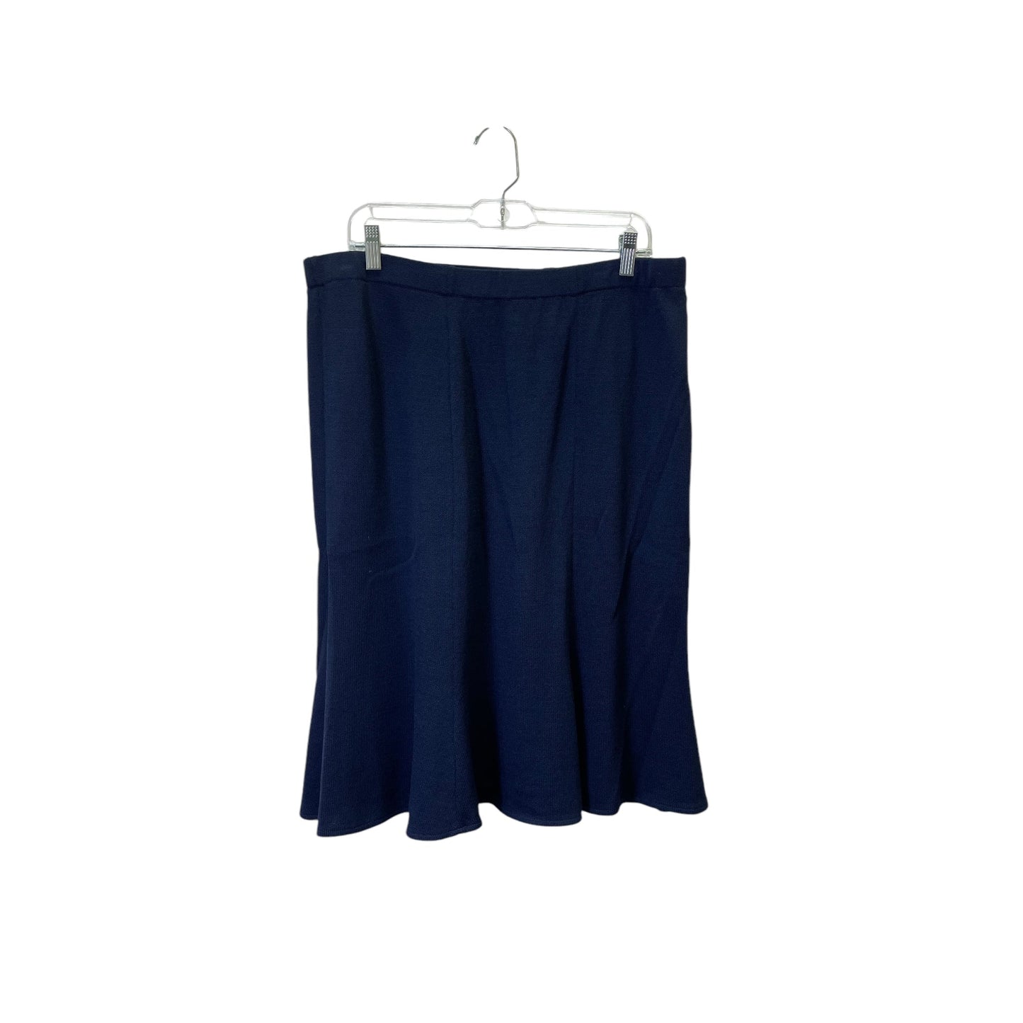 Skirt Luxury Designer By St John Collection In Navy, Size:14