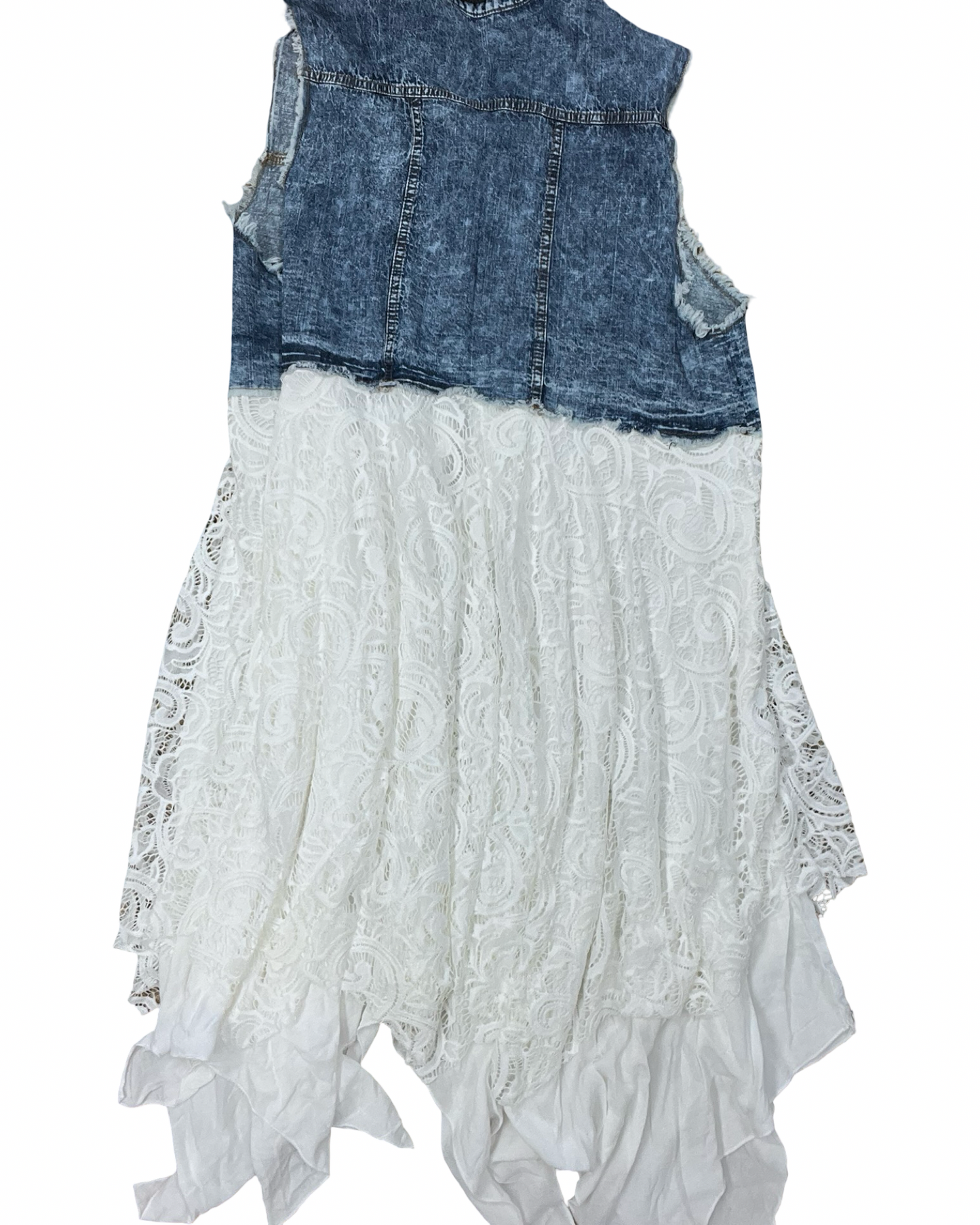 Cardigan By Clothes Mentor In Blue & White, Size:3X