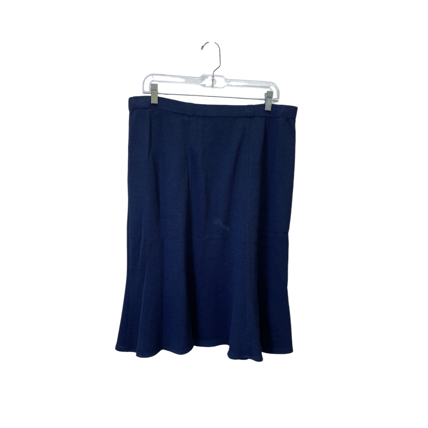 Skirt Luxury Designer By St John Collection In Navy, Size:14