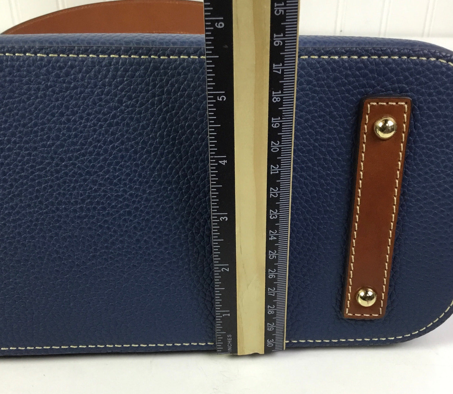 Handbag Designer By Dooney And Bourke In Blue, Size:Large