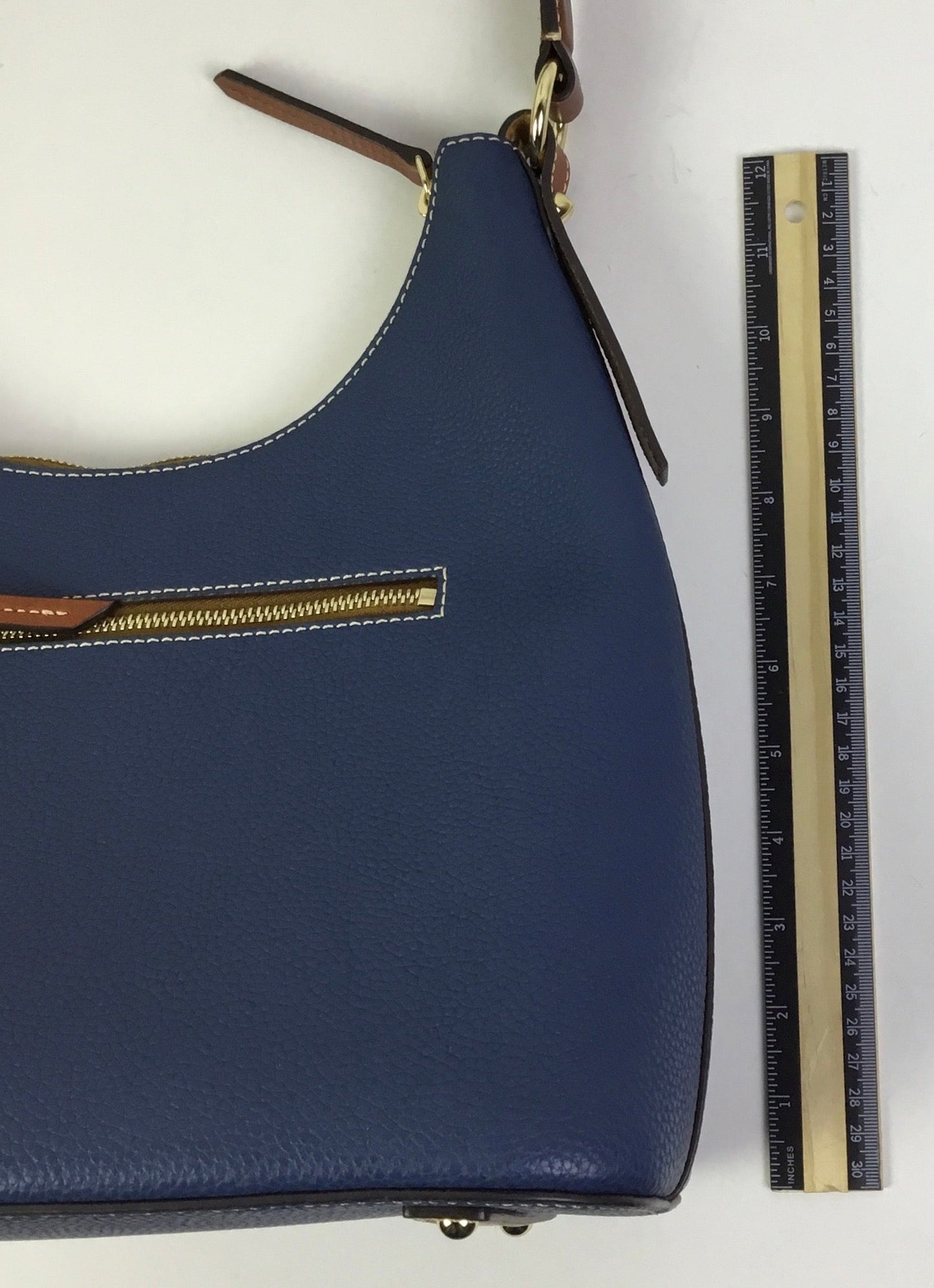 Handbag Designer By Dooney And Bourke In Blue, Size:Large