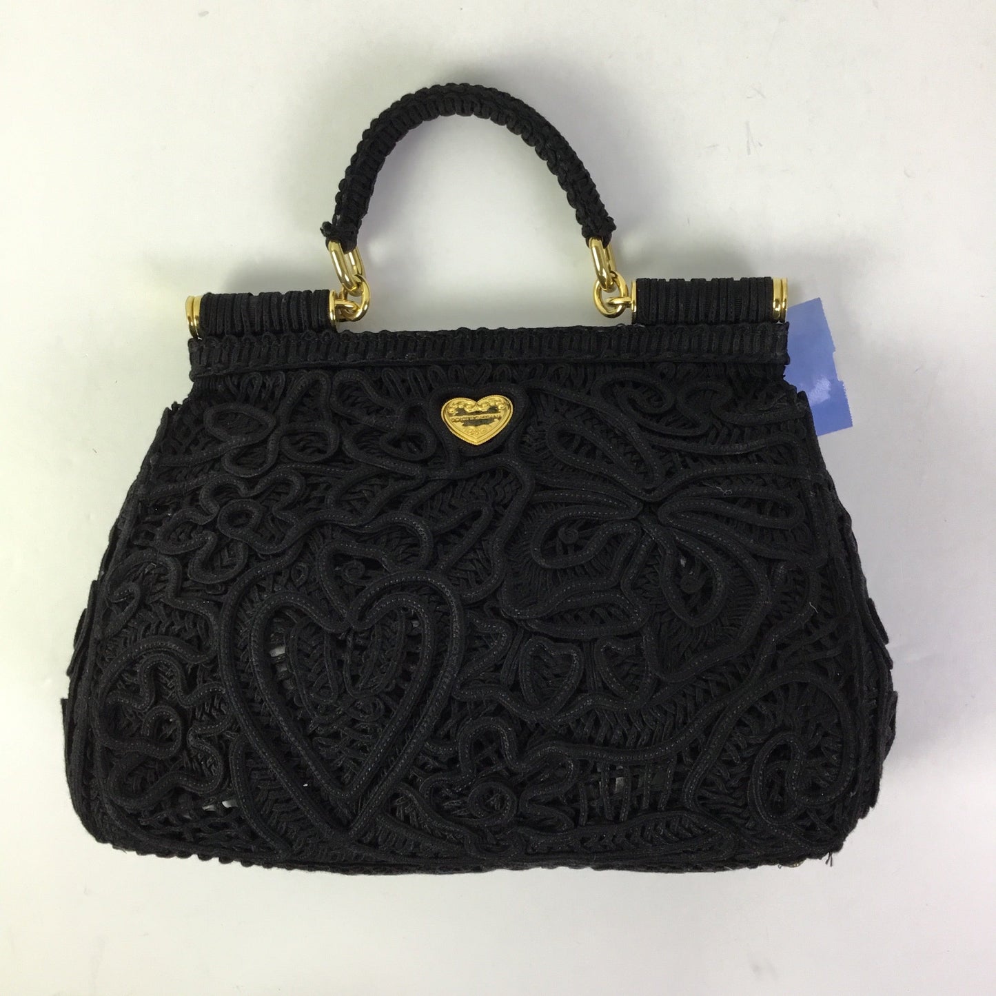 Handbag Luxury Designer By Dolce And Gabbana In Black, Size:Medium