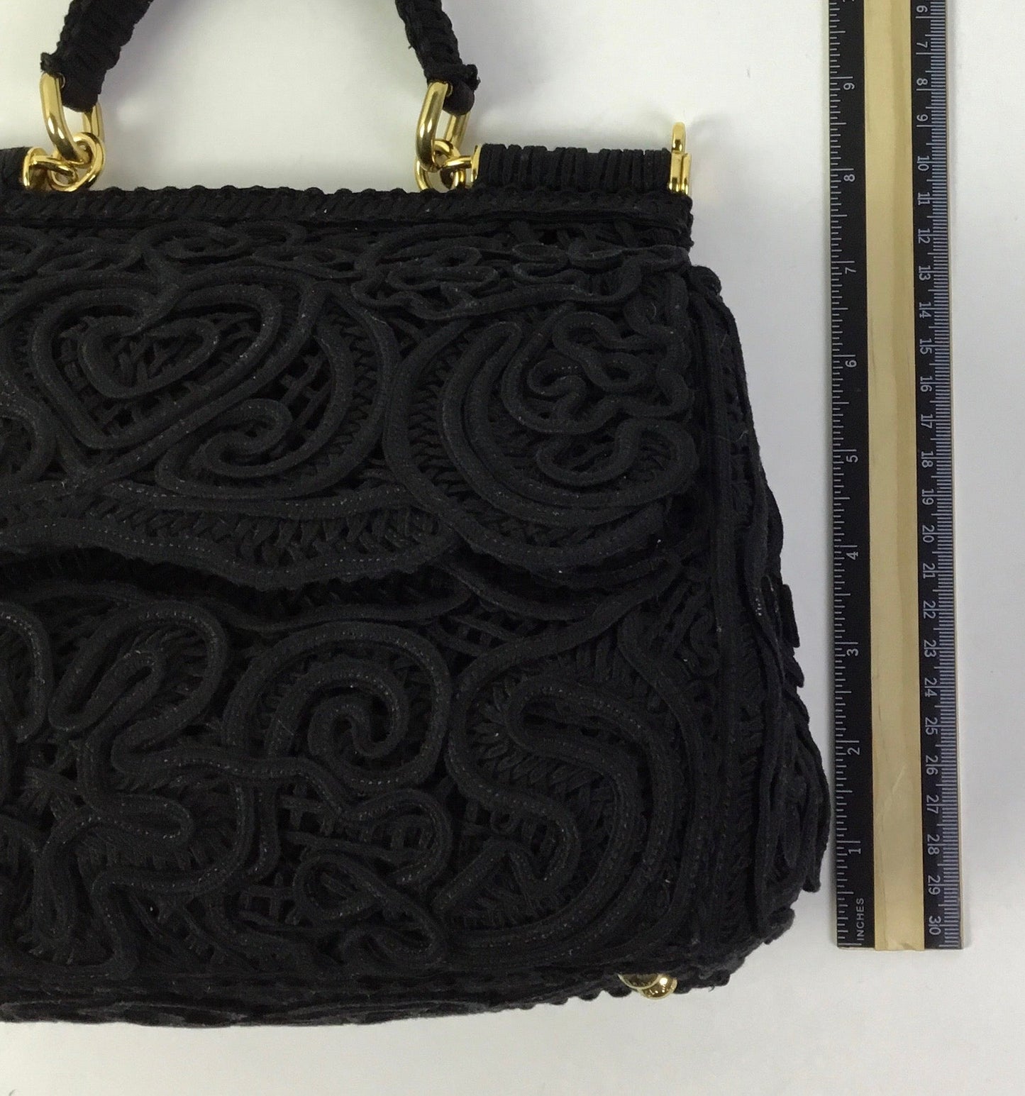 Handbag Luxury Designer By Dolce And Gabbana In Black, Size:Medium