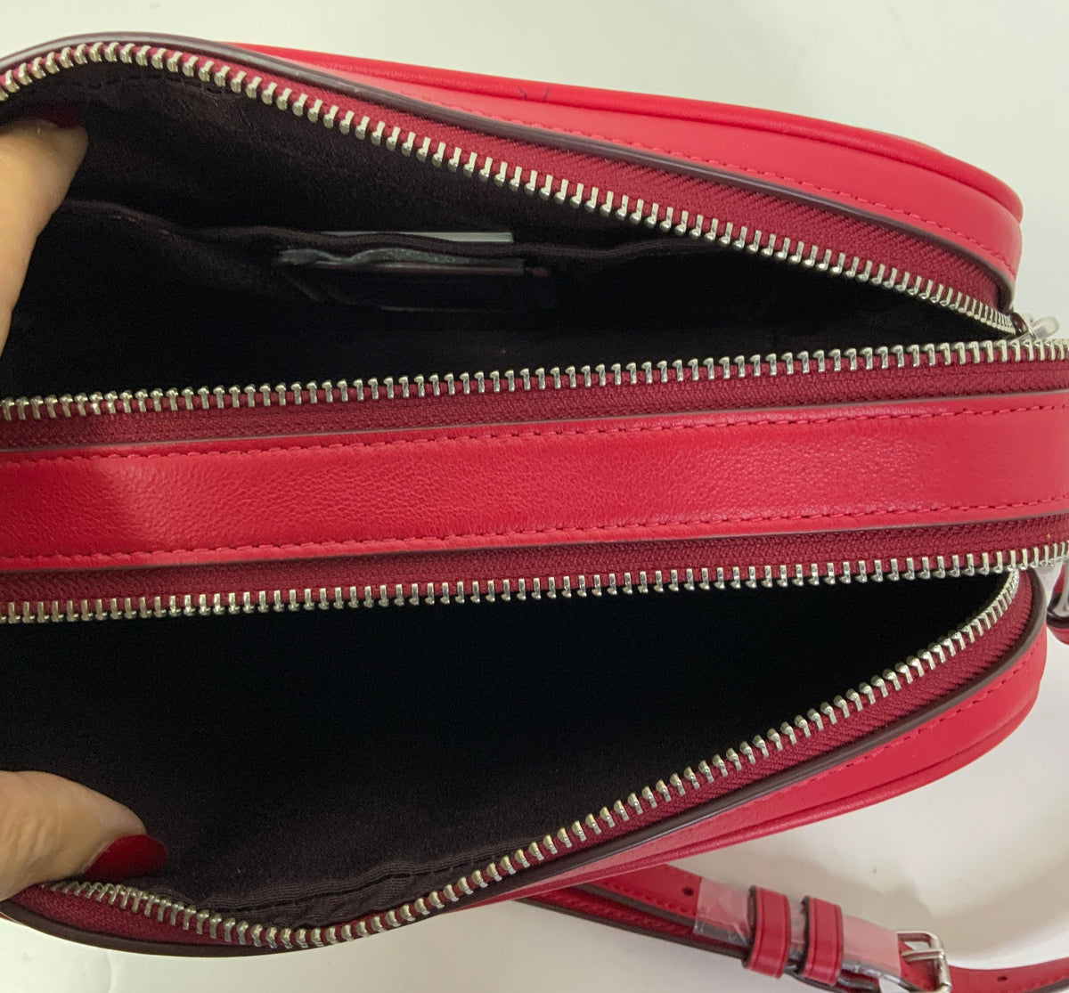 Crossbody Designer By Coach In Red, Size:Medium