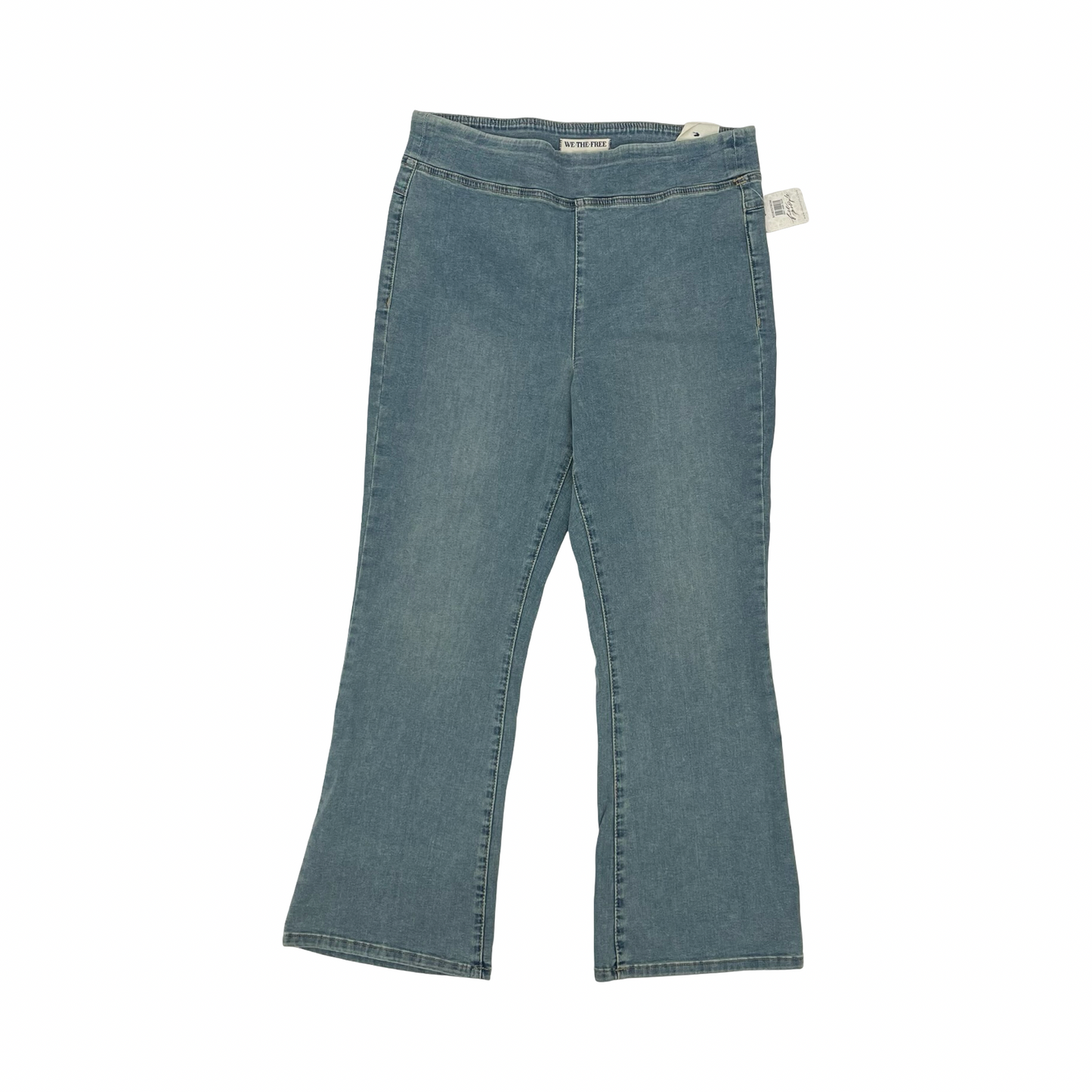 Pants Wide Leg By Free People In Blue Denim, Size:L