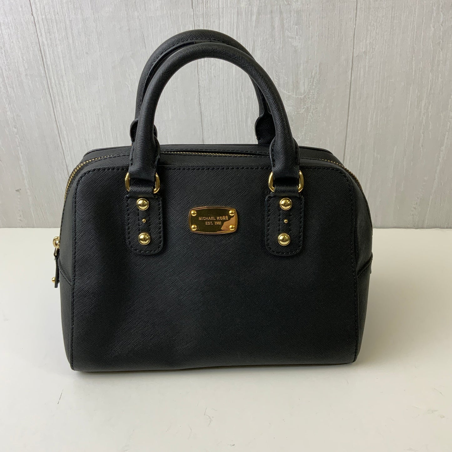 Handbag Designer By Michael Kors In Black, Size:Medium