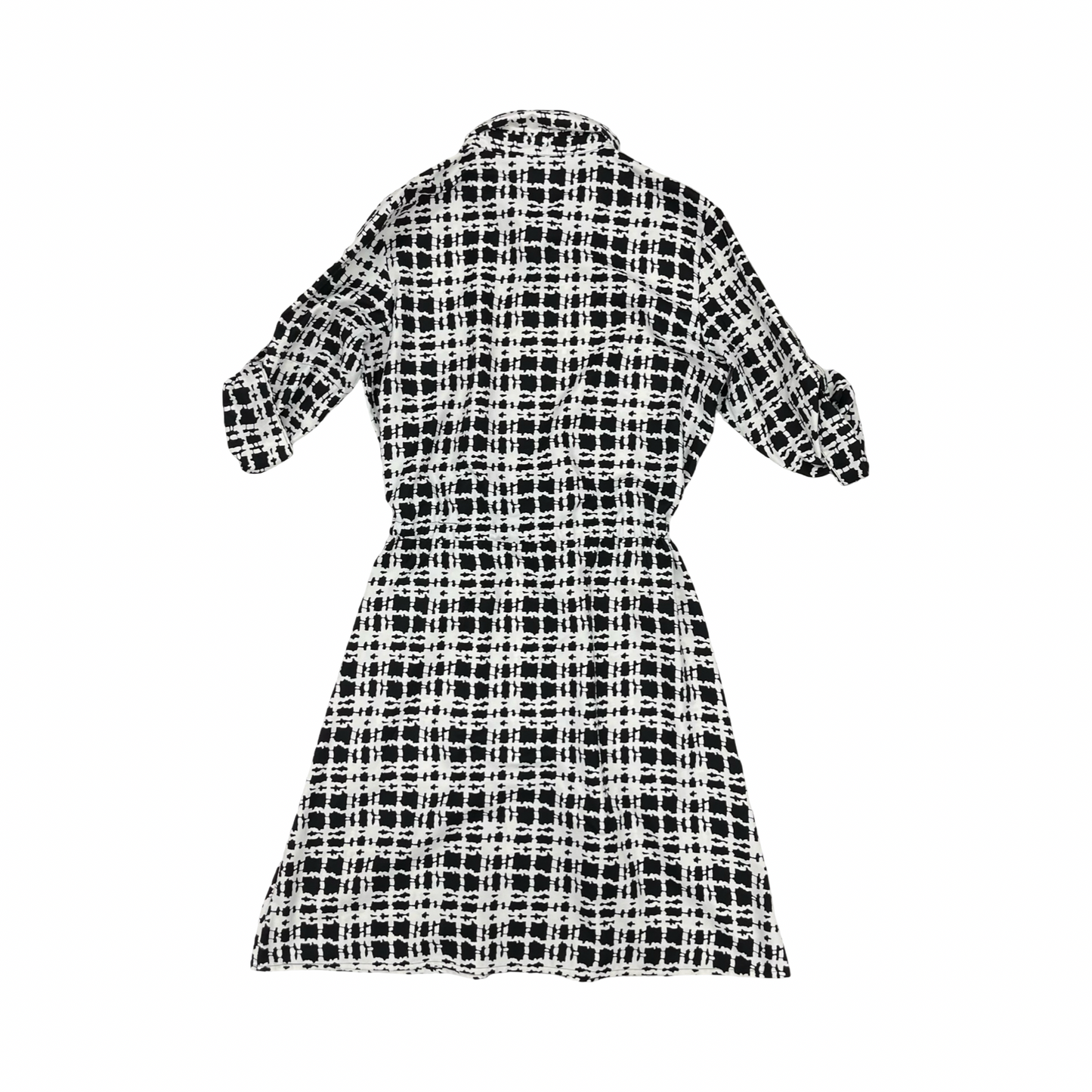 Dress Casual Short By Calvin Klein In Black & White, Size:M