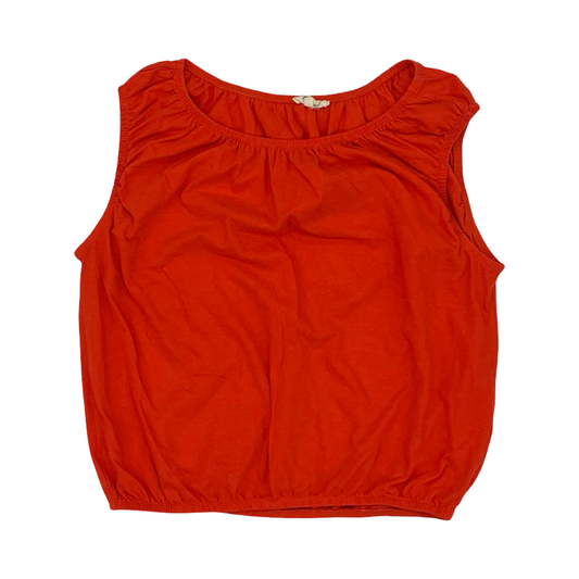 Top Sleeveless By Madewell In Orange, Size:L