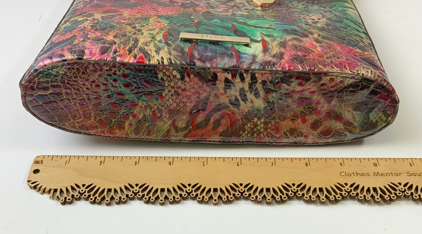 Crossbody Designer By Brahmin In Multi, Size:Small