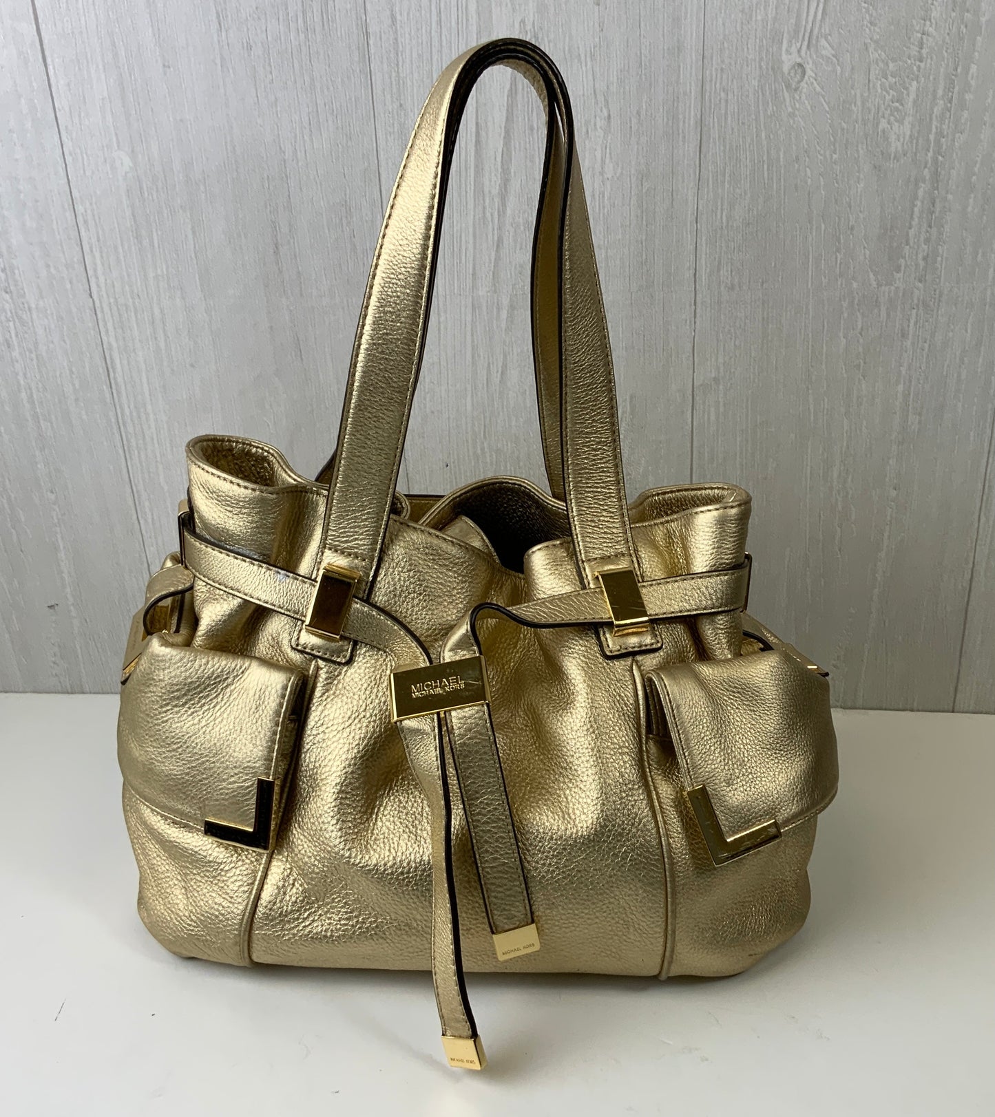 Crossbody Designer By Michael Kors In Tan, Size:Medium