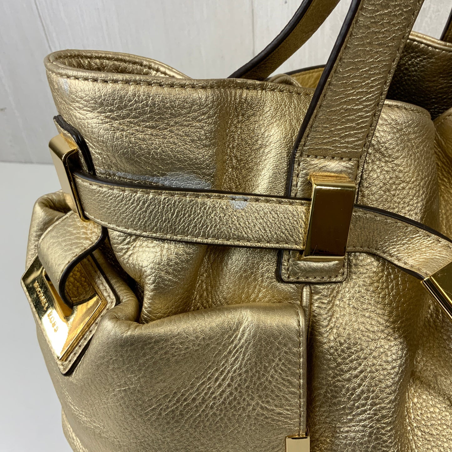 Crossbody Designer By Michael Kors In Tan, Size:Medium