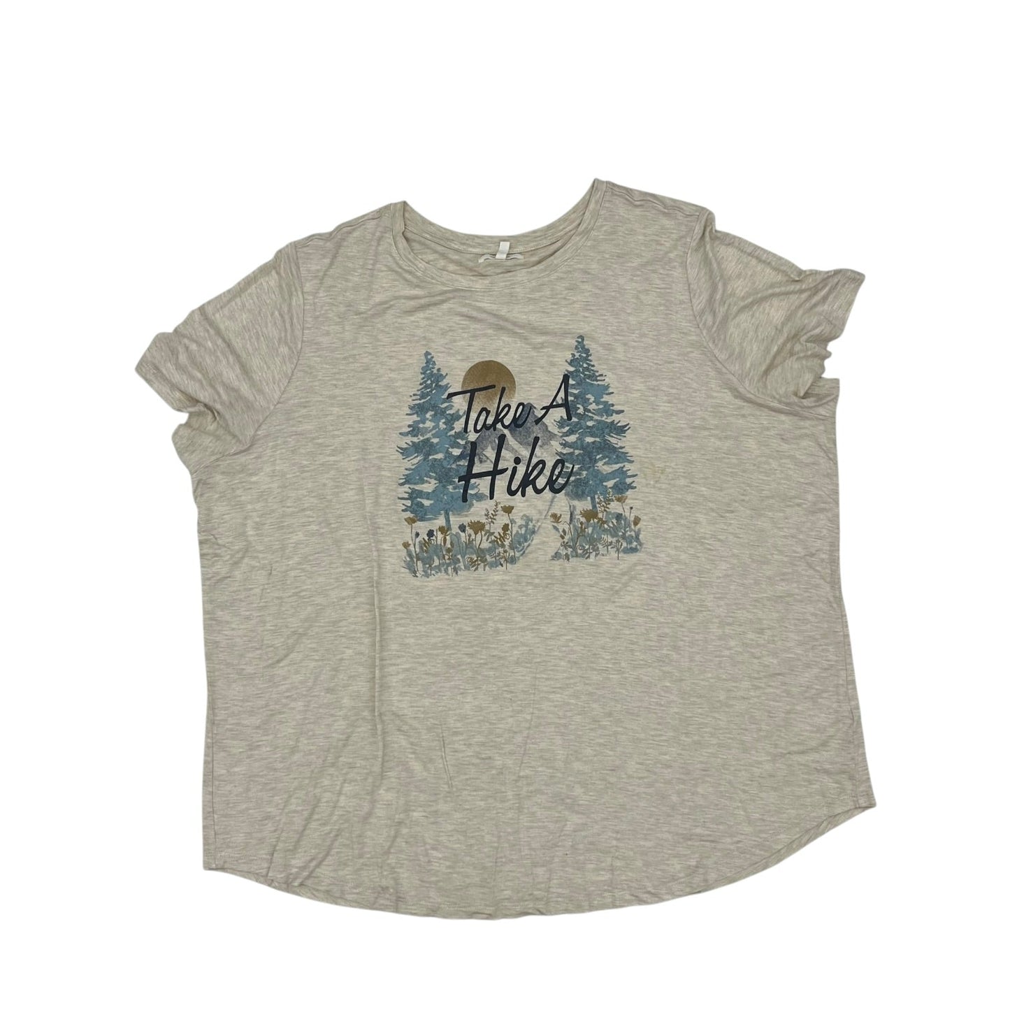 Top Ss By Maurices In Tan, Size:2X