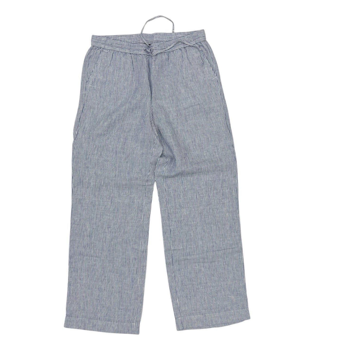 Pants Linen By Talbots In Blue & White, Size:10