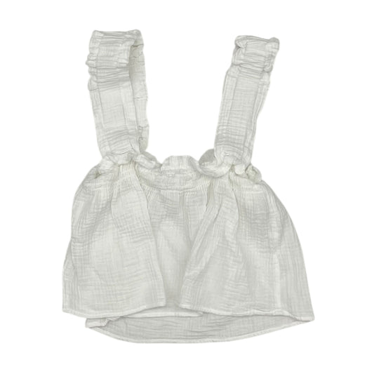 Top Sleeveless By Clothes Mentor In White, Size:M