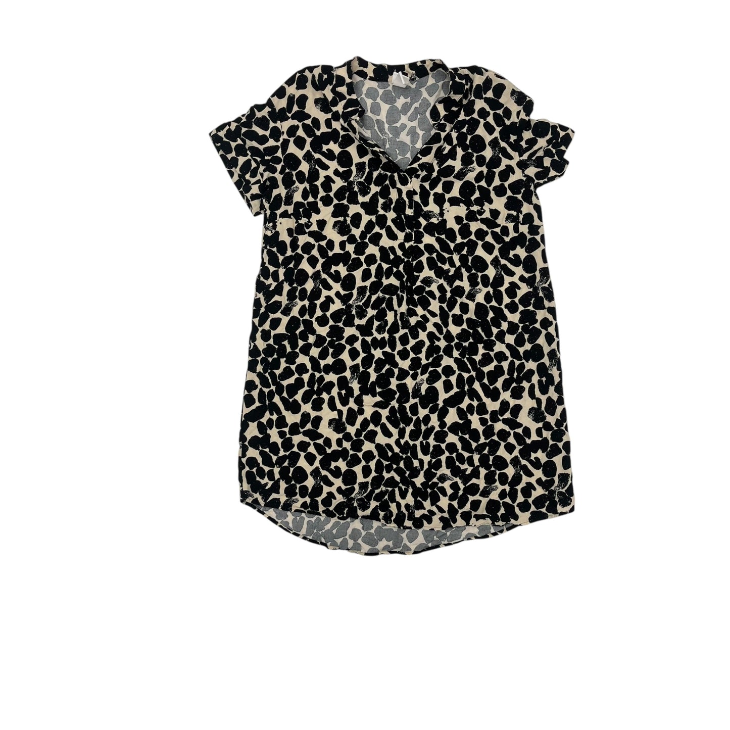 Dress Casual Short By H&M In Black & Tan, Size:S