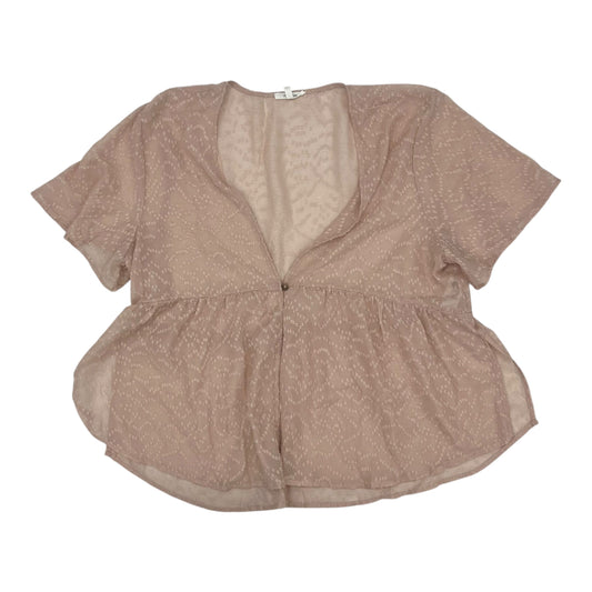 Blouse Ss By Maurices In Peach, Size:Xl
