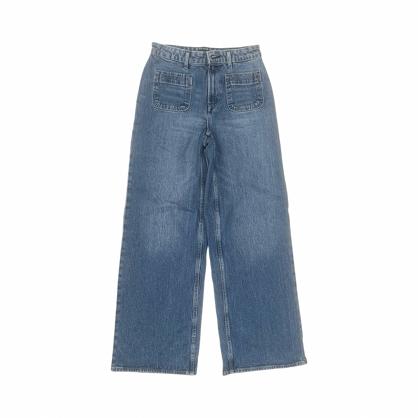 Jeans Wide Leg By Free Assembly In Blue Denim, Size:4